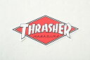 THRASHER STICKER スラッシャー ステッカー レッド×ホワイト 赤×白 1