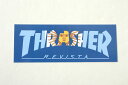 ■商品説明 THRASHER STICKER スラッシャー ステッカー THRASHERのスケートステッカーになります。 ■カラー ブルー ■サイズ 縦約3.9cm×横約10.2cm ※商品の画像につきましてはお客様がご利用になられるモニターの色の違いや光の関係により実際の商品の色合いと異なる場合がございます。予めご了承ください。THRASHER STICKER スラッシャー ステッカー ブルー 青