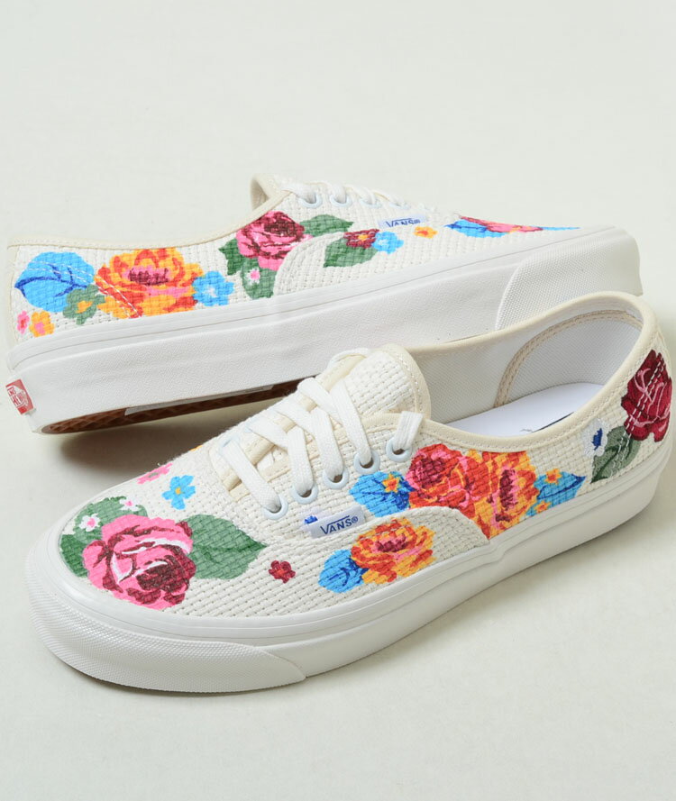 VANS AUTHENTIC 44 DX バンズ ヴァンズ オーセンティック 44 DX ホワイト 花柄 フラワー メンズ スニーカーvn0a54f29gm