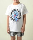 【120-160】SANTA CRUZ TEE サンタクルーズ Tシャツ kids 子供服 ホワイト tagged タグド ロゴ 男の子 女の子 スケーター ストリート