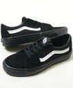 VANS SK8-LOW ヴァンズ バンズ スケート ロー ブラック ホワイト 黒 白 スエード メンズ スニーカー vn0a5kxdbzw