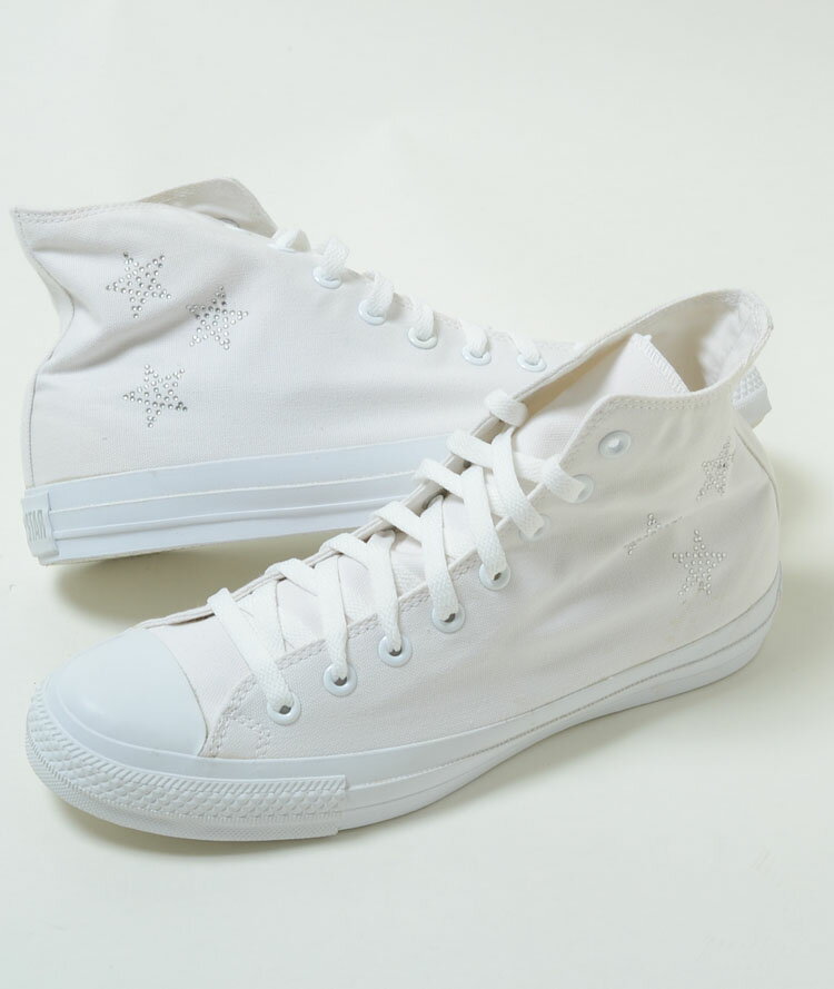 【訳あり】【27.5cm】CONVERSE ALL STAR RINESTONE コンバース オールスター ラインストーン ホワイト メンズ スニーカー