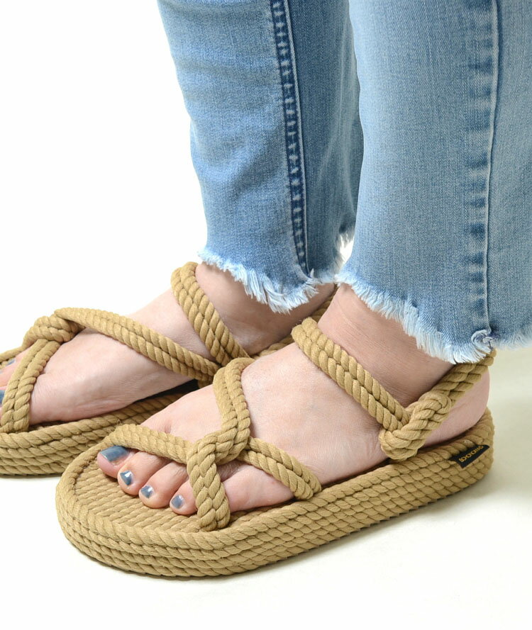 BOHONOMAD MYKONOS WOMEN PLATFORM ROPE SANNDAL ボホノマド ミコノス ウーマン プラットホーム ロープ サンダル レディース ベージュ boho0137
