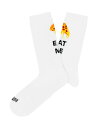 JIMMY LION Socks ソックス 靴下 Athletic Pizza アスレティック ピザ ホワイト ユニセックス メンズ レディース