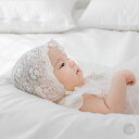 ボンネット HAPPY PRINCE レース ボンネット 帽子 ハット アイボリー 花柄 コットン100% Cos lace baby bonnet ベビー baby KIDS キッズ 子供服 お出かけ お宮参り セレモニー 結婚式 新生児 0歳 1歳 2歳 46cm 48cm 50cm 誕生日 プレゼント