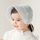 ボンネット HAPPY PRINCE レース ボンネット 帽子 ハット ホワイト 花柄 コットン100% Elena lace baby bonnet ベビー baby KIDS キッズ 子供服 お出かけ お宮参り セレモニー 結婚式 新生児 0歳 1歳 2歳 46cm 48cm 50cm 誕生日 プレゼント