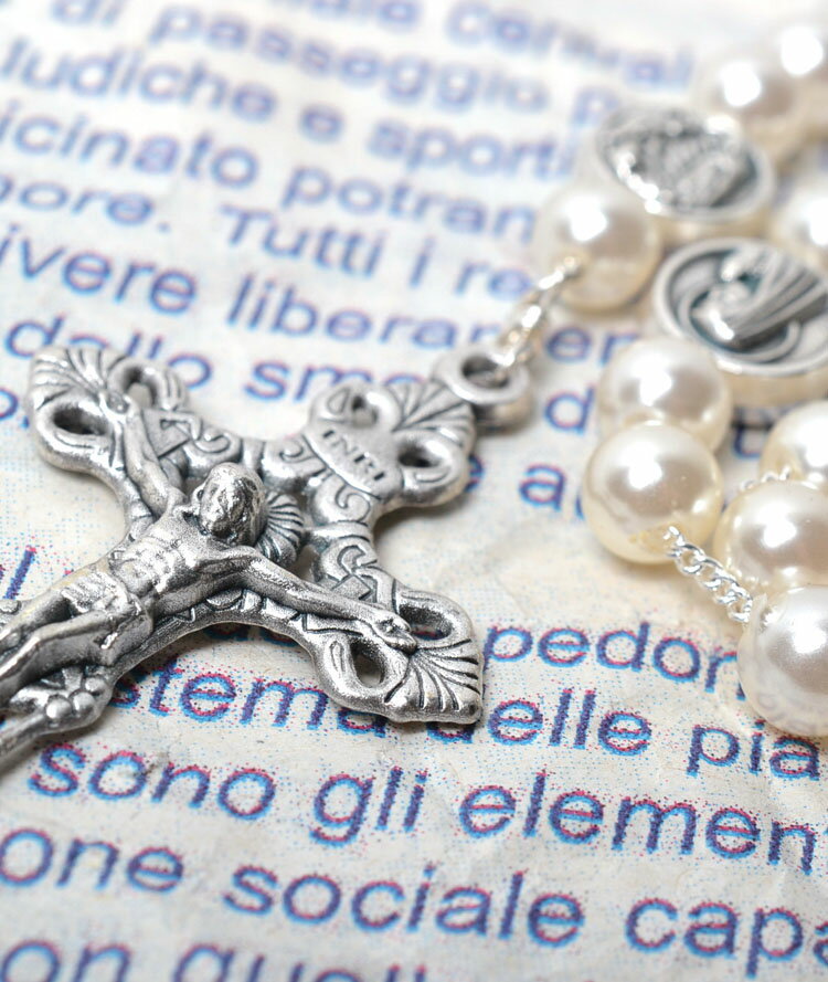 【ロザリオ ネックレス】【ゴシック】【定番人気】【ギフト】【お守り】クロス ロザリオ ネックレス ペンダント