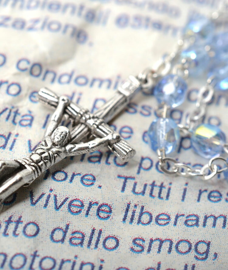 【ロザリオ ネックレス】【ゴシック】【定番人気】【ギフト】【お守り】クロス ロザリオ ネックレス ペンダント