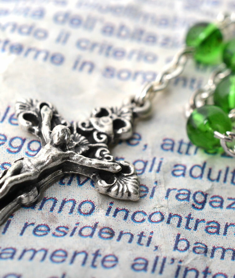 [Rosary Necklace] [Gothic] [Classic Popular Item] [Gift] [Amulet] Cross Rosary Necklace Pendant