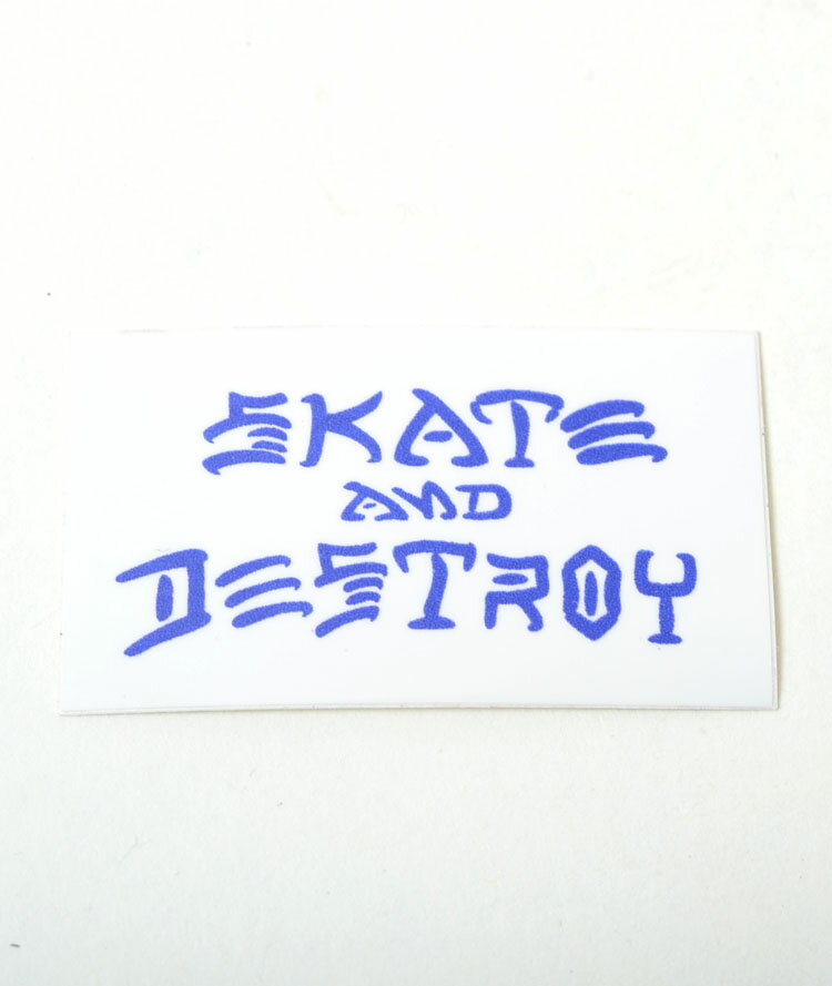 THRASHER SKATE AND DESTROY STICKERS スラッシャー スケート アンド デストロイ ステッカー ブルー