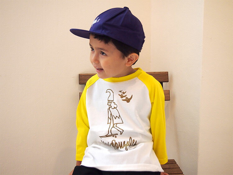 【100-150サイズ】MARK GONZALES マーク ゴンザレス ゴンズ ラグラン3/4 ティシャツ ベビー baby キッズ kids 子供服 誕生日 プレゼント mg19s03