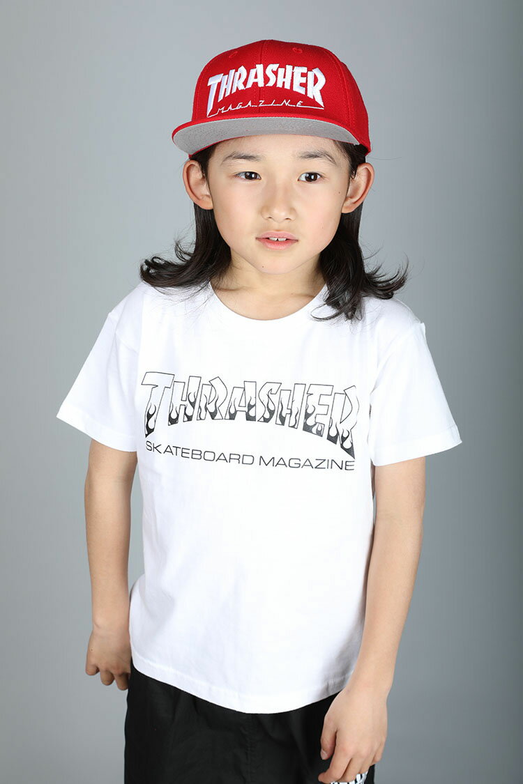 y100-160TCYzTHRASHER TEE XbV[ TVc eBVc  zCg xr[ baby LbY kids q THRASHER S 19a466-42-whi a v[g