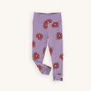 CarlijnQ カーラインク baby ベビー レギンス KIDS キッズ 子供 花柄 パープル かわいい dahlia - baby organic legging 海外ブランド オランダ ヨーロッパ サステナブル おしゃれ 春夏秋冬 75cm 80cm 85cm 90cm 95cm 0歳 1歳 2歳 3歳 4歳 子供服 女の子 スパッツ