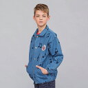 CarlijnQ カーラインク デニムジャケット Denim music - jacket　KIDS キッズ 子供 海外ブランド オランダ ヨーロッパ ブルー アウター おしゃれ 春秋冬 110cm 120cm 130cm 140cm 150cm 子供服 女の子 男の子 ユニセックス サステナブル　音符