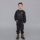 CarlijnQ カーラインク トレーナー スエット dachshund - black kids sweater KIDS キッズ 子供 オーガニックコットン 海外ブランド オランダ ヨーロッパ ドッグ ダックスフント おしゃれ 春秋冬 110cm 120cm 130cm 140cm 子供服 女の子 男の子 サステナブル ブラック