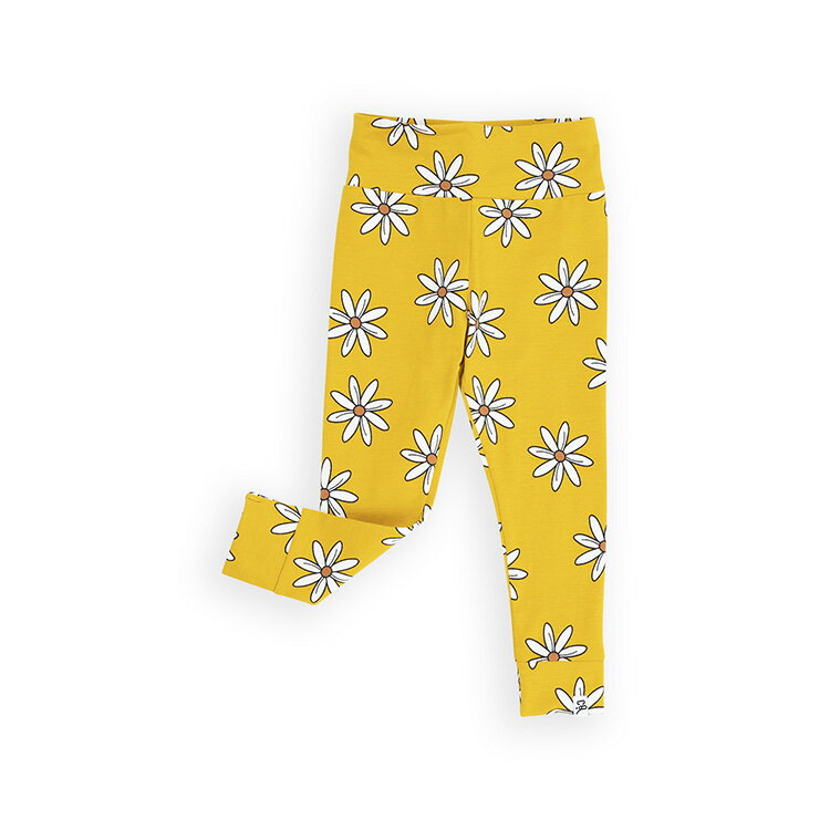 CarlijnQ カーラインク レギンス baby ベビー KIDS キッズ 子供 花柄 イエロー かわいい Flower - baby legging 海外ブランド オランダ ヨーロッパ サステナブル おしゃれ 春夏秋冬 75cm 80cm …