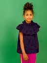 子供服 ZAK tops トップス ノースリーブ ネイビー KIDS キッズ 子供 かわいい ガーリー おしゃれ 春夏 ブルー zozio ゾジヲ ゾジオ 10...