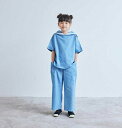 子供服 デニム ワイドパンツ キッズ zozio KoQueliKo Kate pants(lt.bleu denim) 100-150cm 女の子 男の子 春夏(4)
