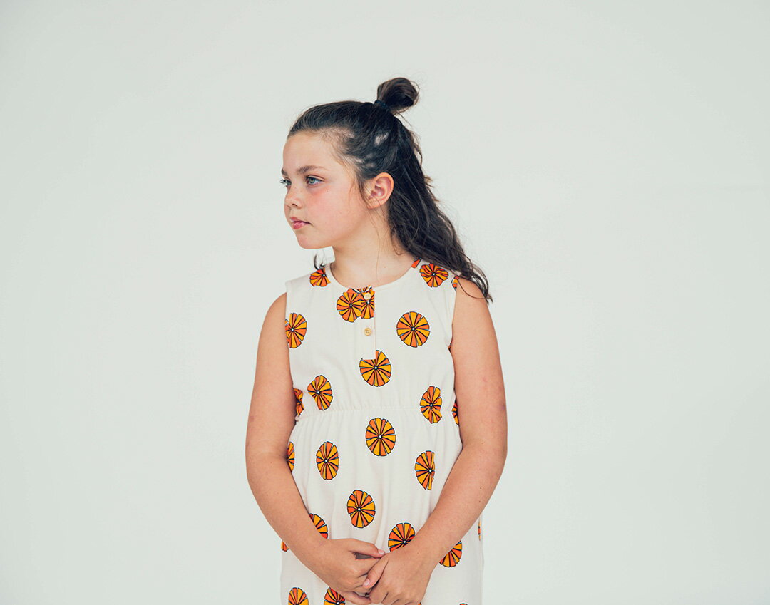 CarlijnQ カーラインク Parasol - 2 button dress no sleeves ワンピース 半袖 KIDS キッズ 子供 かわ..