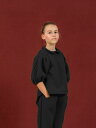 zozio ゾジオ Hime tops 半袖スエット キッズ 子供 女の子 秋冬 キルティング ブラック 120cm 130cm 140cm 150cm 日本製