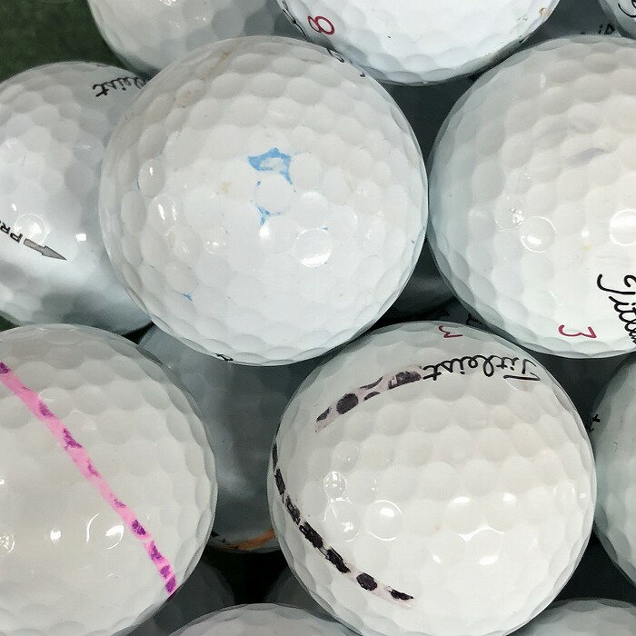 【送料無料】ロストボール タイトリスト Titleist PRO V1x 全年代混合 30球 【A+ABランクマーカー入り】 ゴルフボール 【中古】 エコボール