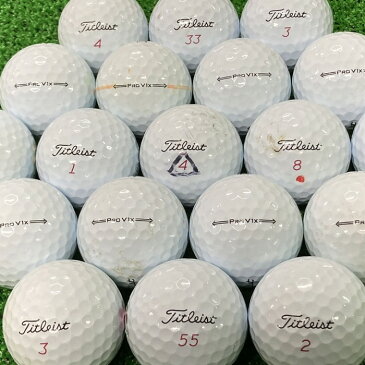 【送料無料】ロストボール タイトリスト Titleist PRO V1x 2021年 ホワイト 20球 【Bランク】 ゴルフボール 【中古】 エコボール