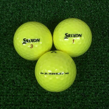 【送料無料】ロストボール スリクソン SRIXON Z-STAR XV 2017年 プレミアムパッションイエロー 12球 【Aランク】 ゴルフボール 【中古】 エコボール