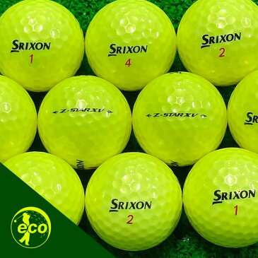 【送料無料】ロストボール スリクソン SRIXON Z-STAR XV 2021年 プレミアムパッションイエロー 20球 【ABランク】 ゴルフボール 【中古】 エコボール