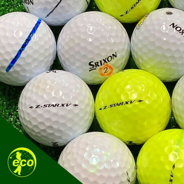 【送料無料】ロストボール スリクソン SRIXON Z-STAR XV 2021年 20球 【A+ABランクマーカー入り】 ゴルフボール 【中古】 エコボール