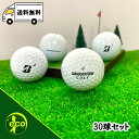 ロストボール ブリヂストン 各種混合 ホワイト 30個 Aランク ゴルフボール 中古 エコボール ブリジストン ゴルフ ロスト セット 大量 白 30球 BRI...