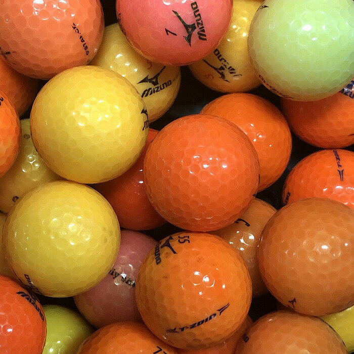ロストボール ミズノ 各種混合 カラーボール Bランク ゴルフボール 中古 エコボール ゴルフ ロスト 30球 50球 100球 200球 セット 大量 色付き カラー 混合 MIZUNO