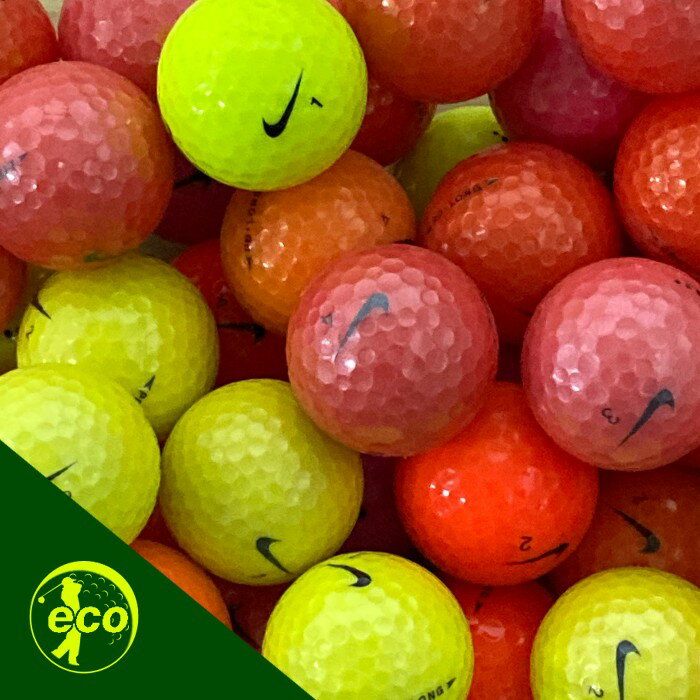【送料無料】ロストボール ナイキ NIKE 混合 カラーボール 30球 【Aランク】 ゴルフボール 【中古】 エコボール