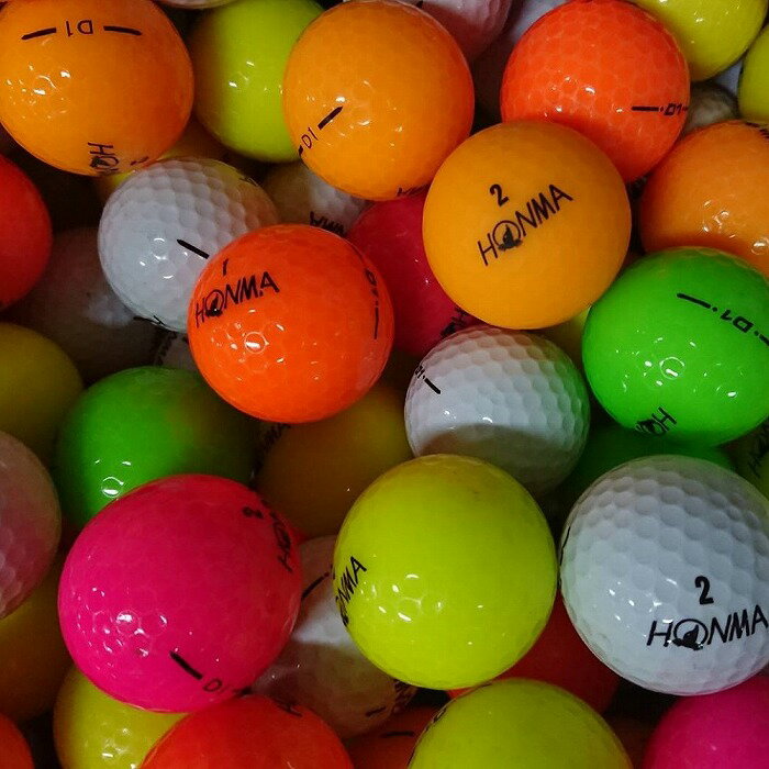 ロストボール ホンマ 各種混合 50個 A+ABランク ゴルフボール 中古 エコボール ゴルフ ロスト セット 大量 白 色付き カラー 混合 50球 HONMA 送料無料