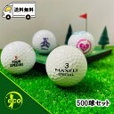 ロストボール ブランド混合 ホワイト 500個 Bランク ゴルフボール 中古 エコボール ゴルフ ロスト セット 大量 白 500球 送料無料