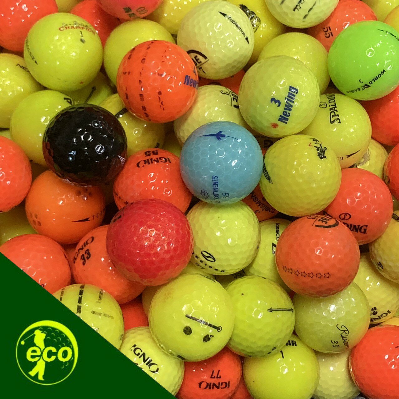 ロストボール ブランド混合 カラーボール500個 A+ABランク ゴルフボール 中古 エコボール ゴルフ ロスト セット 大量 カラー 混合 500球 送料無料