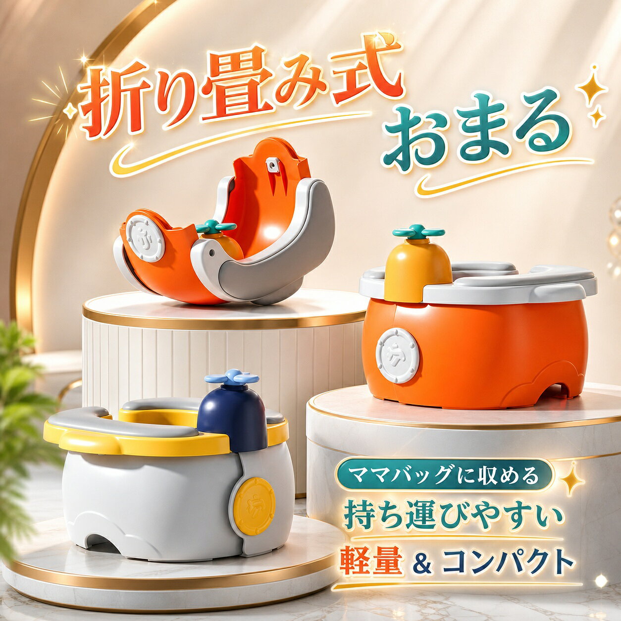 【新発売限定記念価格！】おまる 折りたたみ 子供用 トイレトレーニング 補助便座 滑り止め かわいい 幼児用便座 洋式 練習 子供用トイレット 携帯 おしゃれ ソフトクッション ベビー キッズ 幼児 赤ちゃん