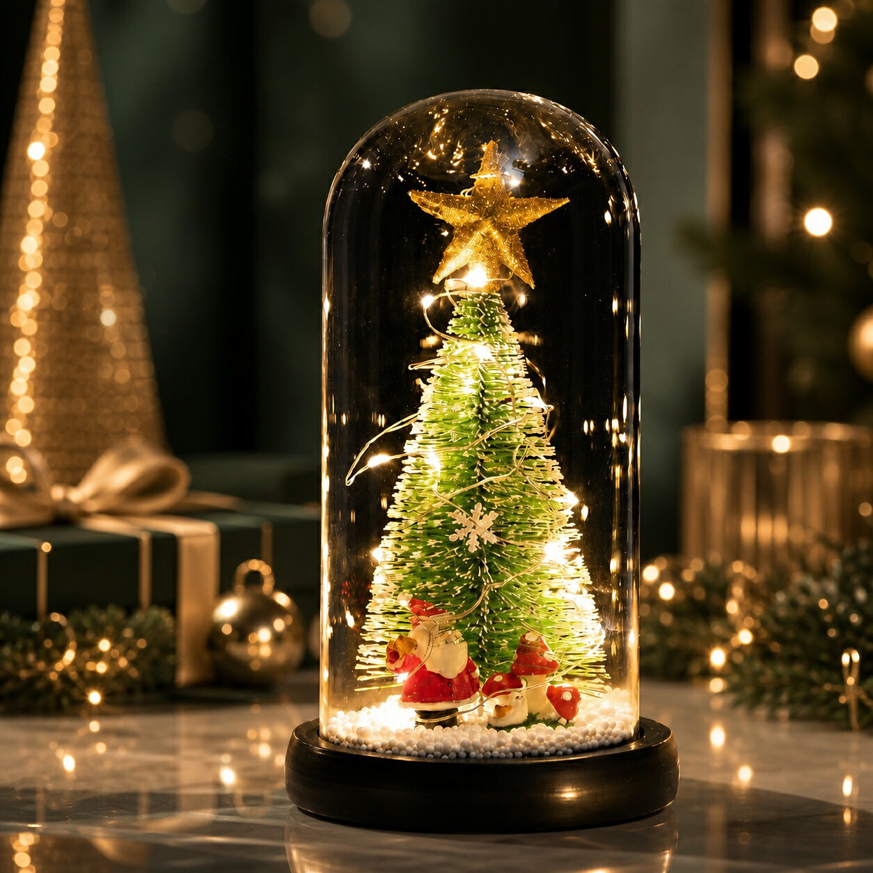 サイズ：高さ：約22cmカラー：カラー1、カラー2、カラー3生産国:中国22cm卓上クリスマスツリーはクリスマス飾りの定番商品として、クリスマス雰囲気を演出して、活気が溢れています。 どこにでも置きやすいミニサイズのツリーなので、テーブルの上や玄関などちょっとしたスペースに飾れます。 電池式のLED電球で、充電の必要がなく、3本の単4電池を入れ点灯させると綺麗に輝きます。（ご注意：電池が付属していません。） ●PC環境・光の具合により、色や素材のイメージが写真と若干異なる場合がございます。●モデル・写真に使用されているアクセサリー・小物は別途記載が無い限り付属いたしません。●商品に不良があった場合は、商品到着から3日以内にご連絡いただければご返金・交換対応させて頂きます。※新品ですが輸入品のため、稀に汚れや傷等がある場合がございますが、ご了承下さい。※外観及び内容等は予告なく変更になる場合もございます。