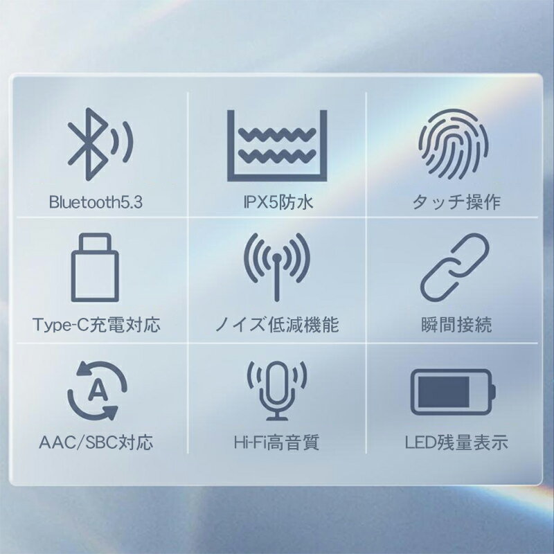 Bluetooth5.3 ワイヤレスイヤホン ブルートゥース イヤホン ヘッドセット 片耳/両...
