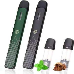 DR. Model2 電子タバコ スターターキット バッテリー 本体 大容量450mAh 2本 互換 クラシックスモーク メンソール ぶどう カートリッジ 2個付き リキッド 注入済 801