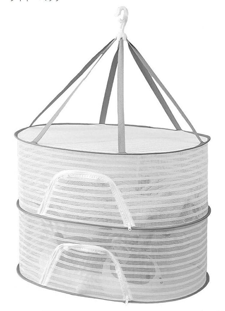 万能ネット 平干しネット 衣替え 洗濯物 平置き 干物 乾燥 ぬいぐるみ 物干し 折りたたみ式 2段 干しかご コンパクト