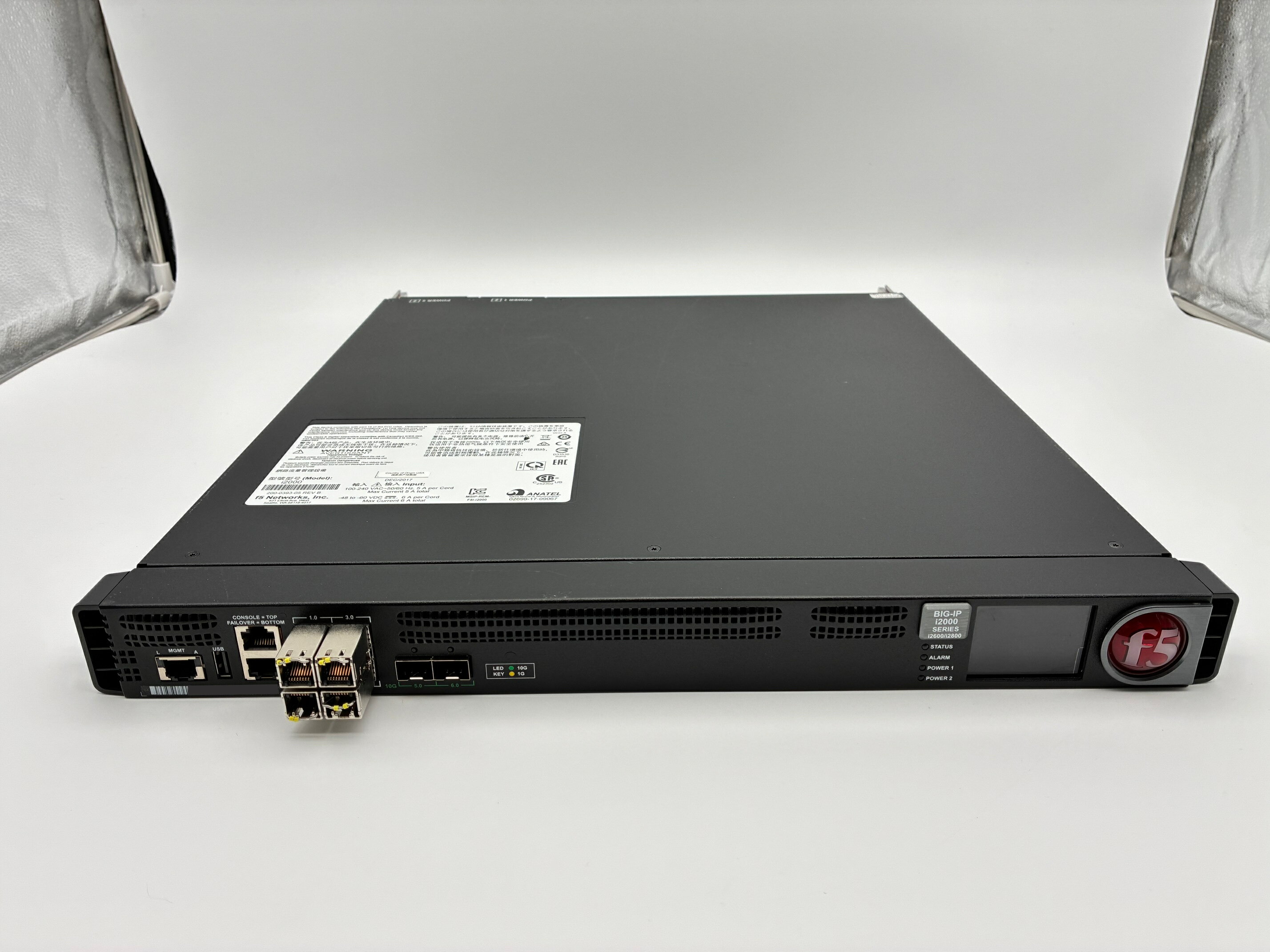 中古 F5 Networks BIG-IP i2600 i2000 ADC ロードバランサ L4 L7負荷分散 10Gbps SSLオフロード対応 TMOS12 法人向け ネットワーク機器 動作確認済 初期化済み