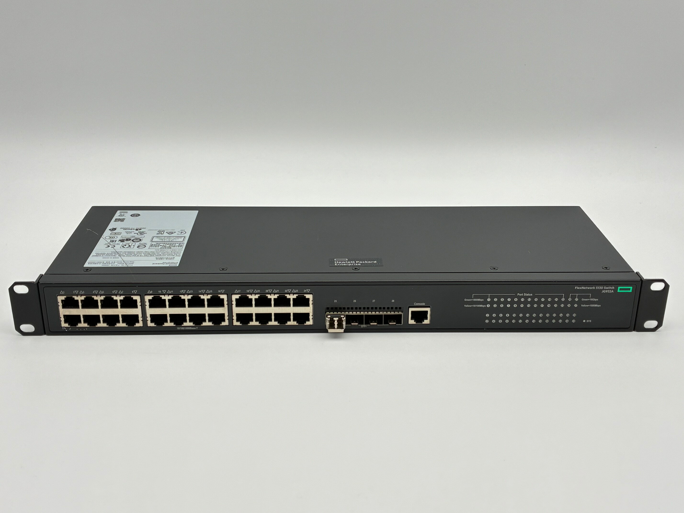 樂天商城 - 中古 HPE 5130-24G-4SFP+ EI Switch JG932A L3スイッチ 24ポート Gigabit 10G SFP+対応 企業向け ネットワークスイッチ 動作確認済
