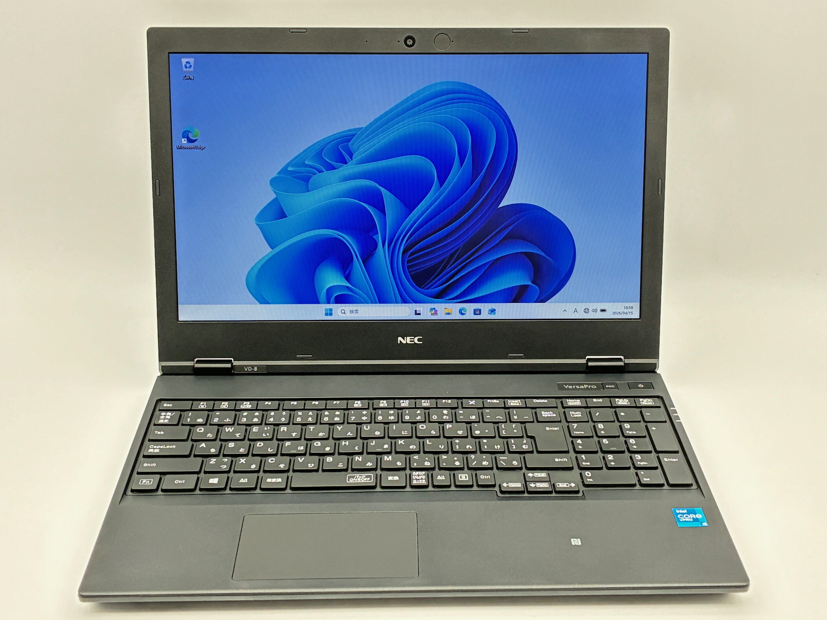 中古 ノートパソコン NEC VersaPro VD-B PC-VKM44DZFB Core i5-1145G7 第11世代 8GB SSD256GB 15.6インチ Windows11 Pro Office付き HDMI USB-C VGA テンキー付き ビジネスPC