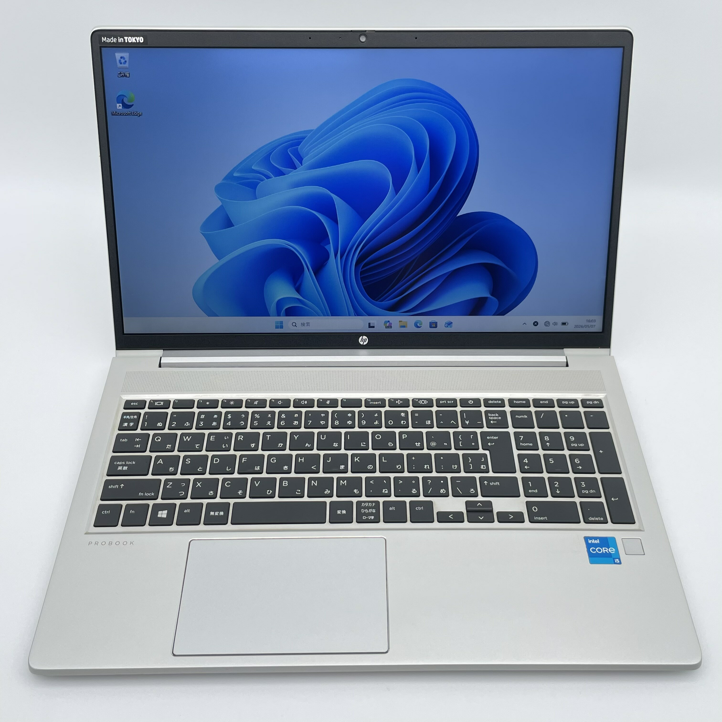 中古 HP ProBook 450 G8 Core i5-1135G7 第11世代 メモリ8GB SSD256GB 15.6型 HD Windows11 Pro Webカメラ USB-C 指紋認証 HDMI Office付き ノートパソコン