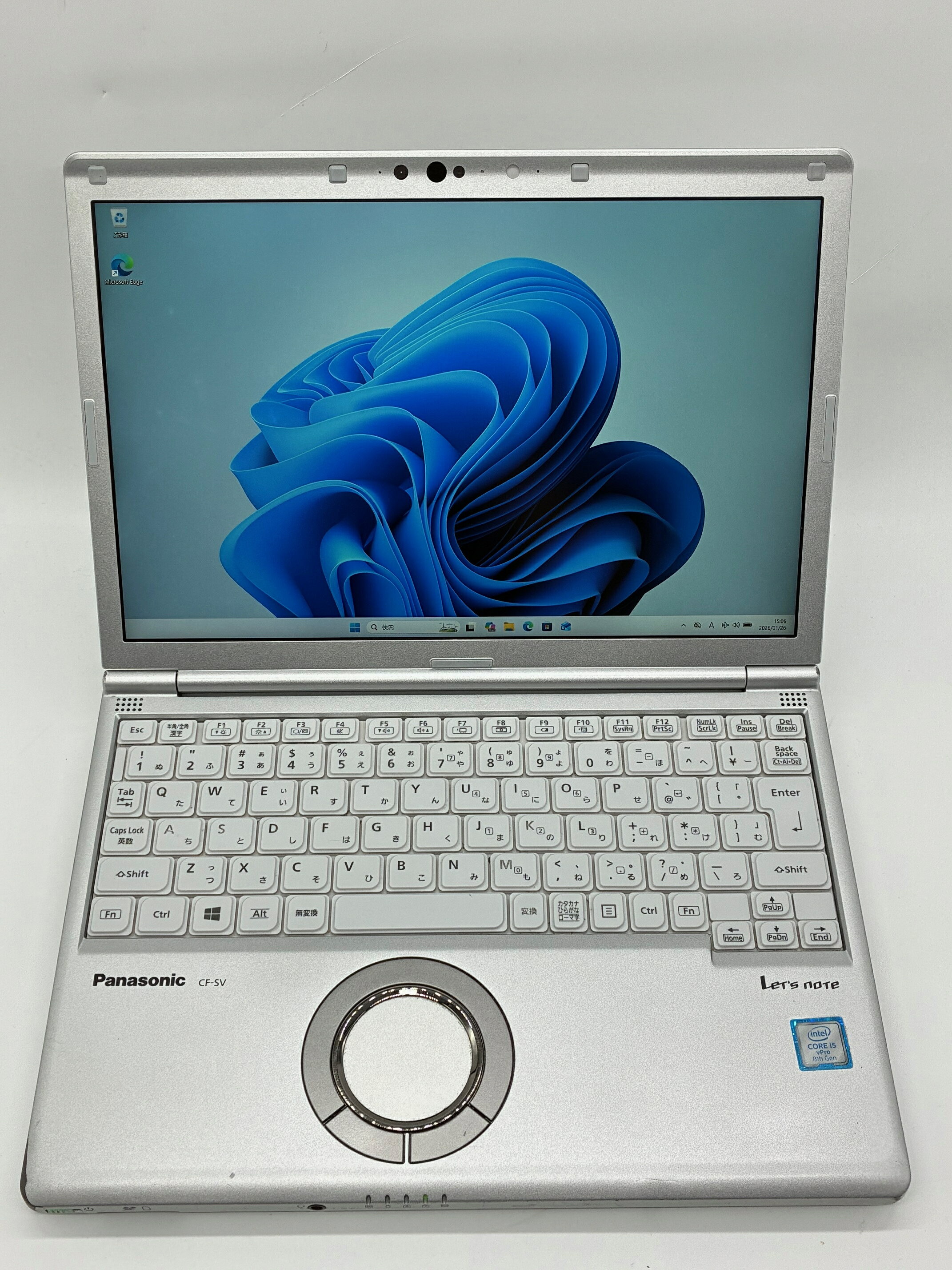 中古 Panasonic Let’s note CF-SV7｜Core i5-8350U 第8世代｜メモリ8GB｜SSD256GB｜Windows11 Pro｜12.1型 WUXGA｜軽量モバイルノートPC バッテリー90% HDMI USB-C ACアダプター付属