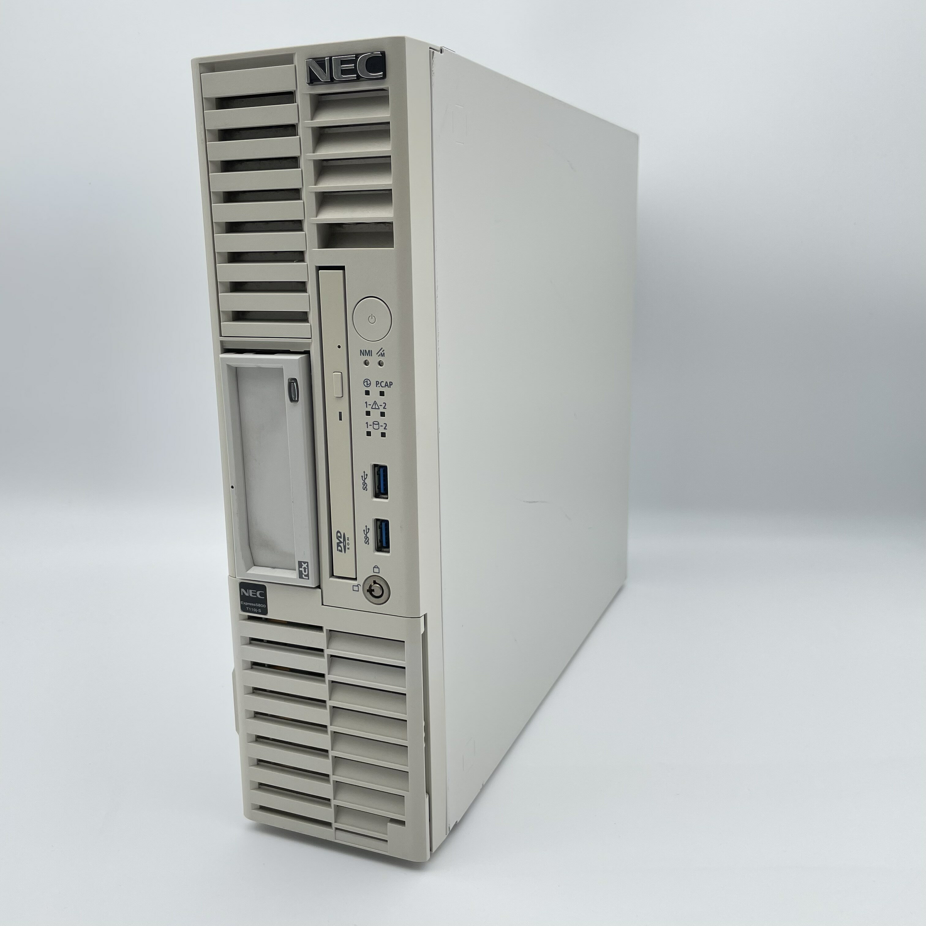 NEC - 中古 NEC Express5800 T110j-S Xeon E-2136 メモリ16GB HDD300GB×4 RDX搭載 Windows Server 2019 COA DVD-ROM 省スペース タワーサーバー 法人向け