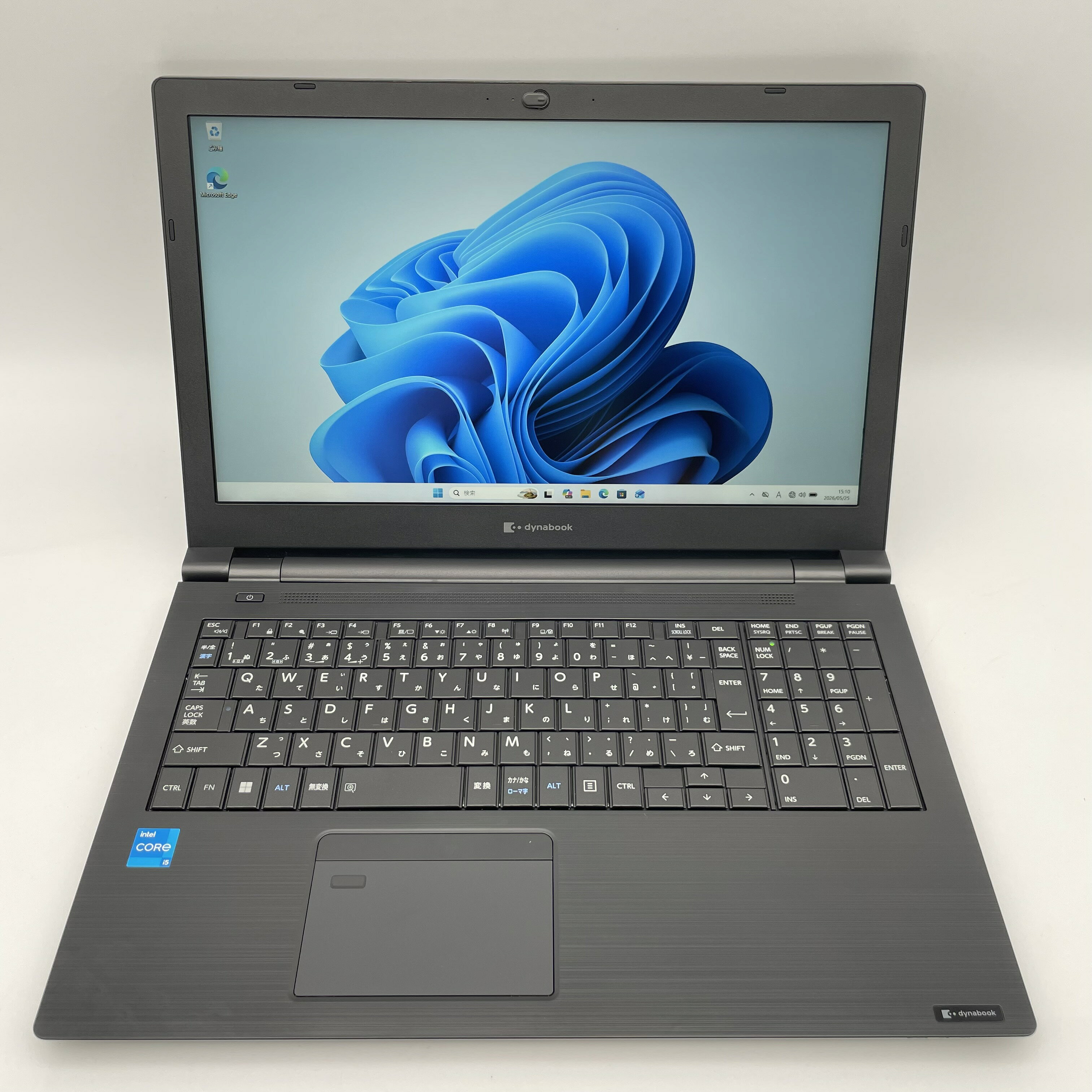 dynabook B55/HU Core i5-1135G7 第11世代 メモリ8GB NVMe SSD256GB 15.6型 フルHD Windows 11 Pro Webカメラ Bluetooth 指紋認証 Office付 ノートパソコン