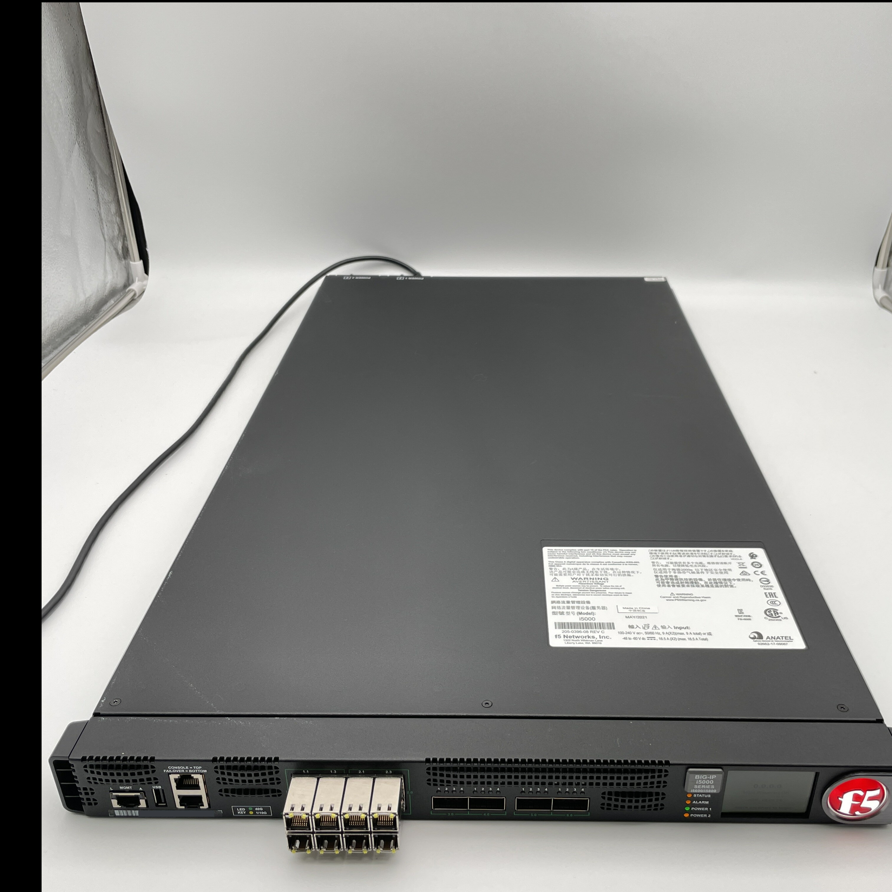 中古 F5 Networks BIG-IP i5600 i5800 ADC ロードバランサ Xeon E5-1630 v4 48GB SSD480GB L4 L7負荷分散 BIOS確認済 OSなし ラックマウント ネットワーク機器