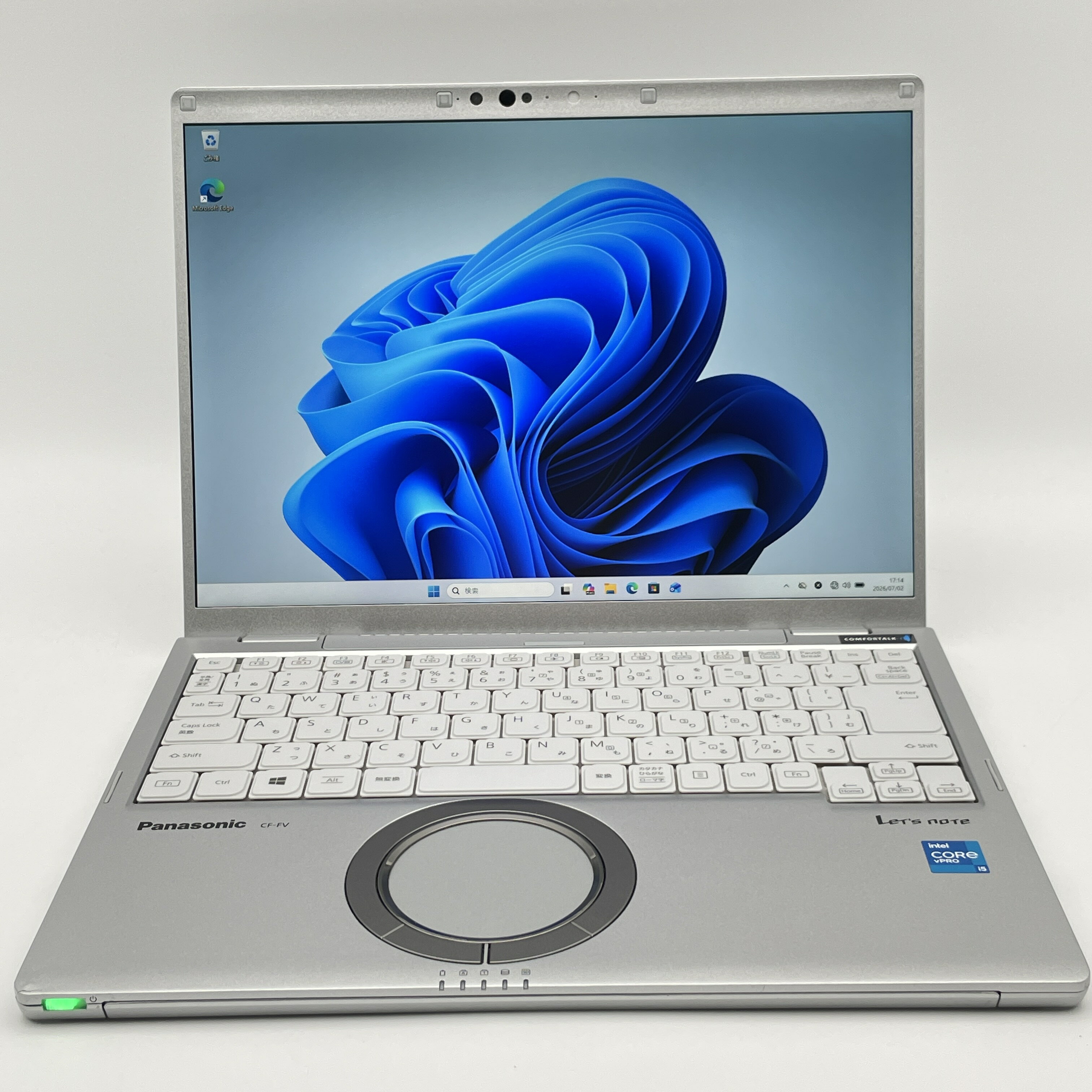 中古 Panasonic Letsnote CF-FV Core i5-1145G7 メモリ8GB SSD256GB 14.0インチ Windows 11 Pro Webカメラ バッテリー良好 WPS Office付き CF-FV1RDEVS ノートパソコン