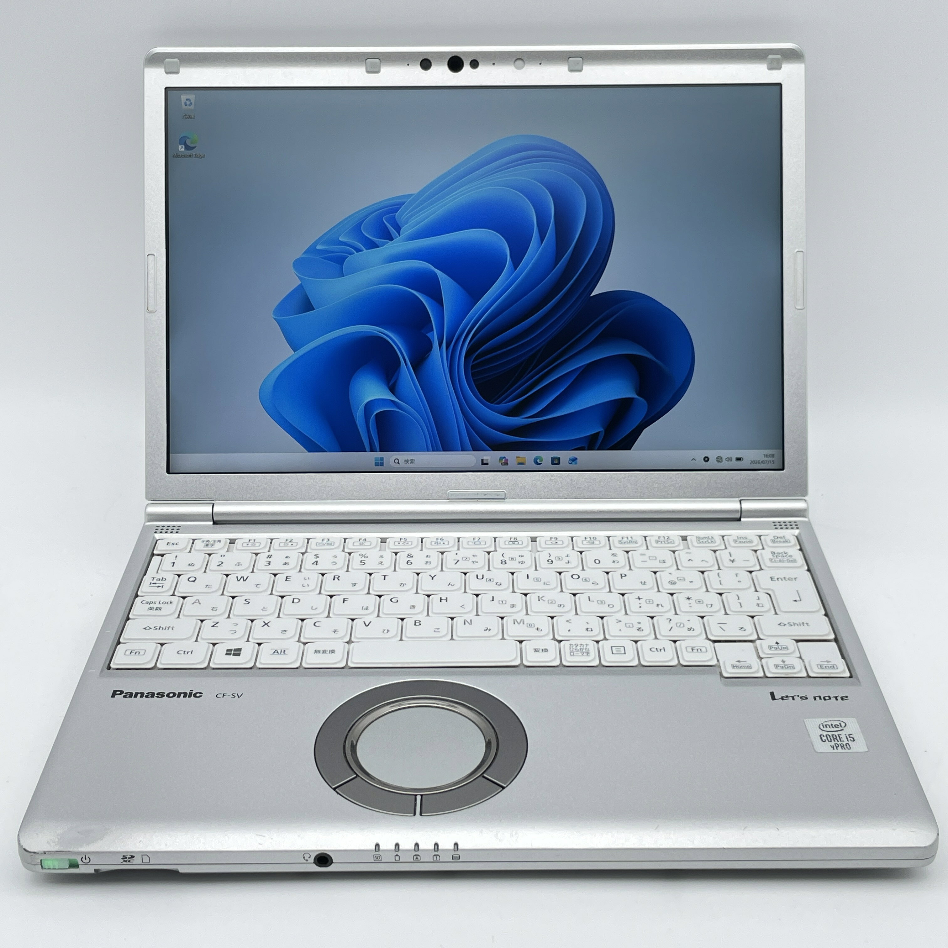 中古 Panasonic Letsnote CF-SV Core i5-10310U メモリ16GB SSD256GB 12.1インチ WUXGA Windows 11 Pro Webカメラ バッテリー良好 WPS Office付き CF-SV9R16V LTE
